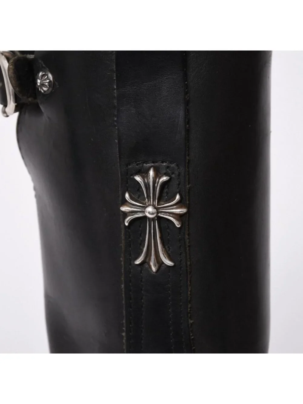 Chrome Hearts Wesco Boss Boots CH Cross Gunslinger Ball 8